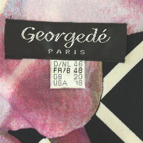 Georgede Paris Floral Polka Dot Women's Jacket Size 18 - Picture 9 of 9